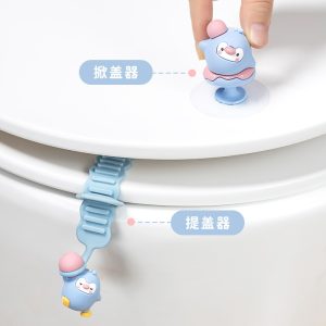 Miếng dán tay cầm nhấc nắp bồn cầu bằng silicon